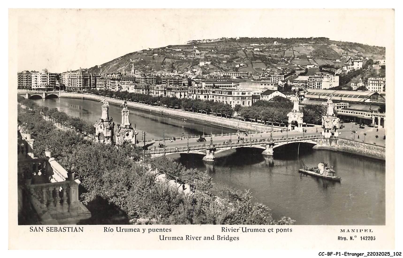 CC-BFP1-0052-SPAGNE - San Sebastian - Rio Urumea Y Puentes - Rivier ...